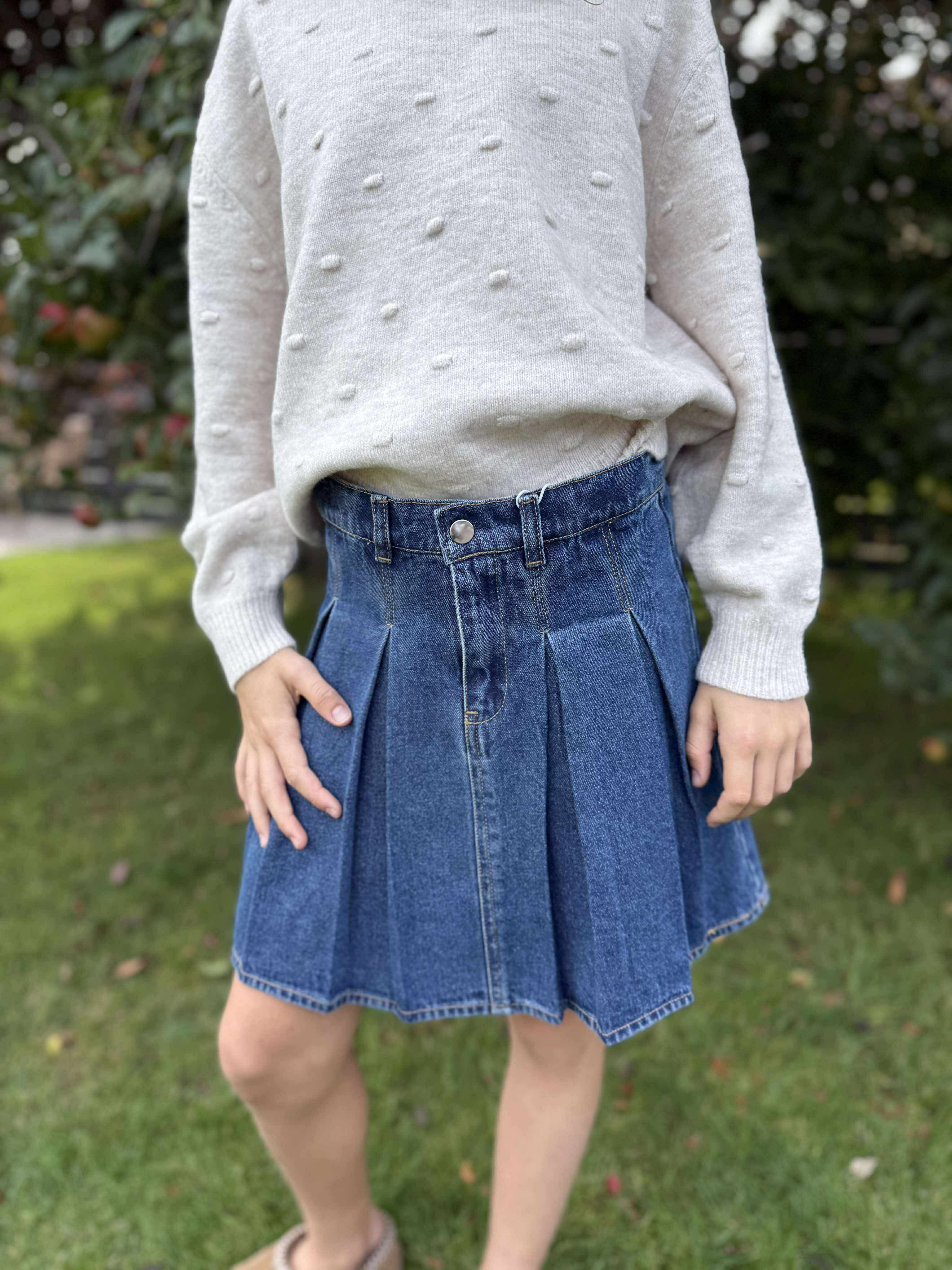 VMDANNI Short Skirt - Medium Blue Denim